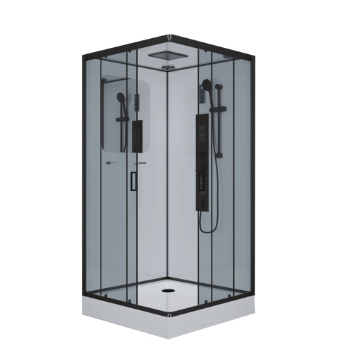 Душевая кабина Niagara Premium 69020134GQBLACK 100х100 квадратная с крышей ориентация универсальная